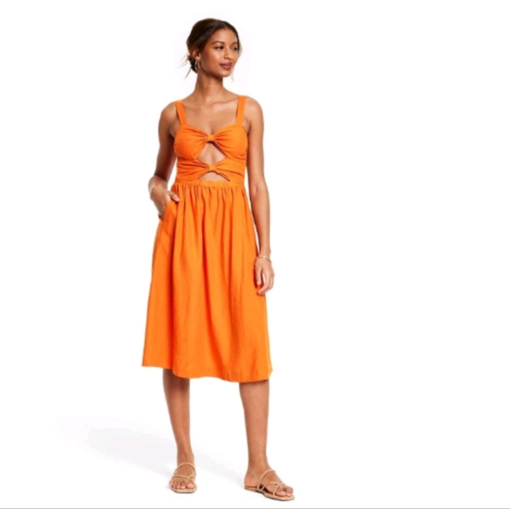 Fe Noel x Target Dble Cut Out Midi Dress - S